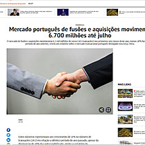 Mercado portugus de fuses e aquisies movimenta 6.700 milhes at julho